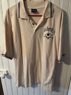 Jamaica Men's Cream Polo Shirt